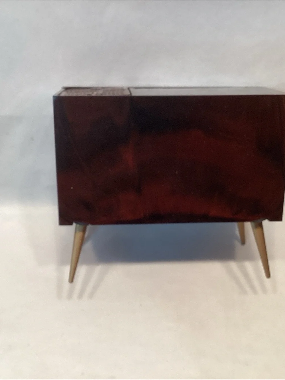 Vintage Tiny TV Salt & Pepper Set Photo Holder Television Original NEW IN BOX